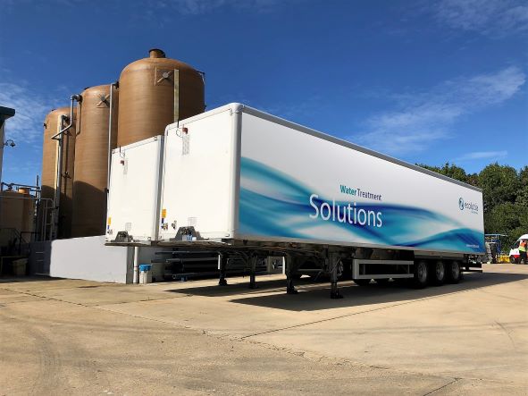 Ecolutia HydroPURE Series mobile water treatment system on standby